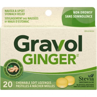 Gravol Natural Source Certified Organic Ginger Lozenges